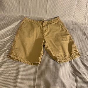 Tommy Hilfiger Mens Tan Flat Front Shorts